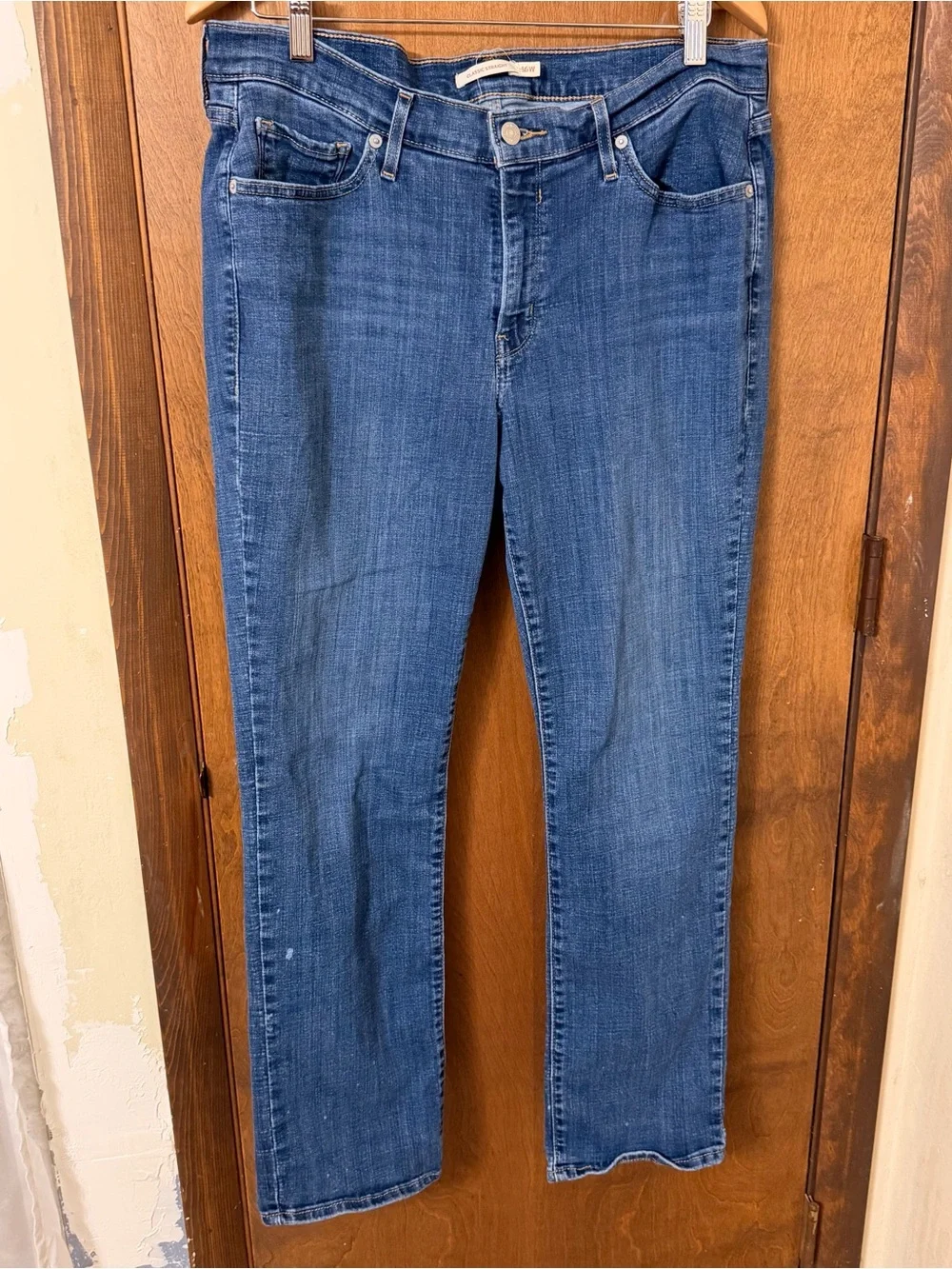 Levi's Women's 18W Blue Straight-Leg Jeans